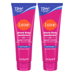Soft Powder | Cream Deodorant + Sweat Control 2-Pack