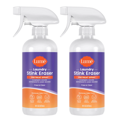 Laundry Stink Eraser | Pretreat Spray + Scrub Brush 2-Pack