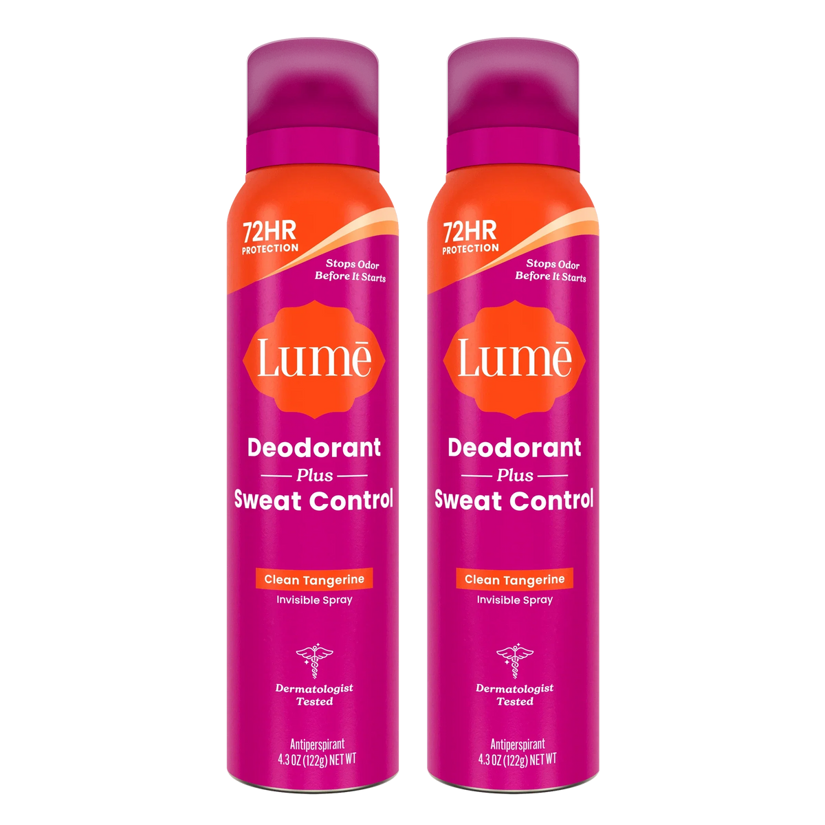 Clean Tangerine | Sweat Control Spray Deodorant 2-Pack
