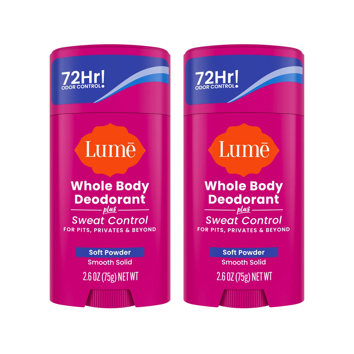 Soft Powder | Sweat Control Solid Deodorant 2-Pack