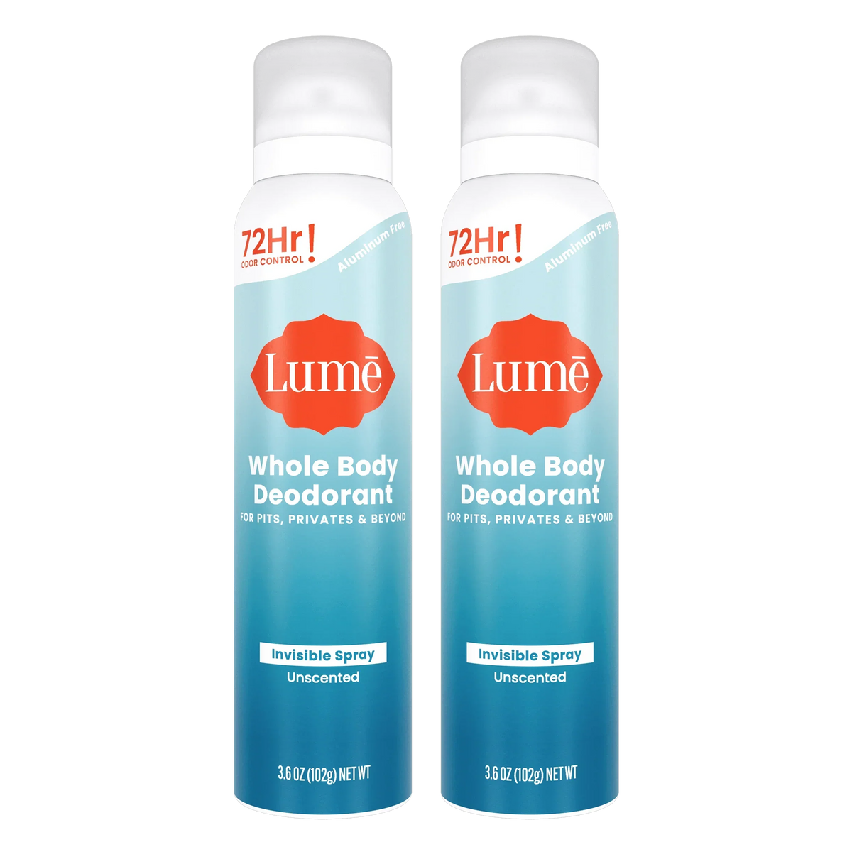 Unscented | Spray Deodorant 2-Pack