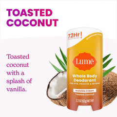 Toasted Coconut | Cream Deodorant Stick 6.68% Off Auto renew
